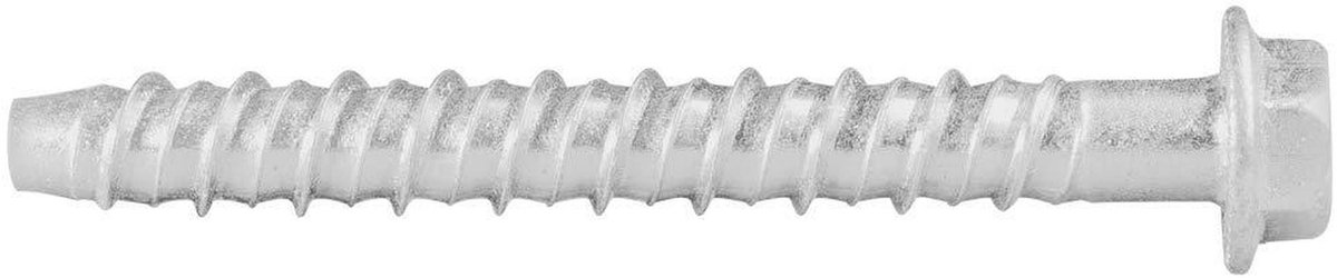 Betonschroeven - Zeskantkop schroeven - Zware bevestiging - Zelftappend - 125 x 100 mm - Verzinkt