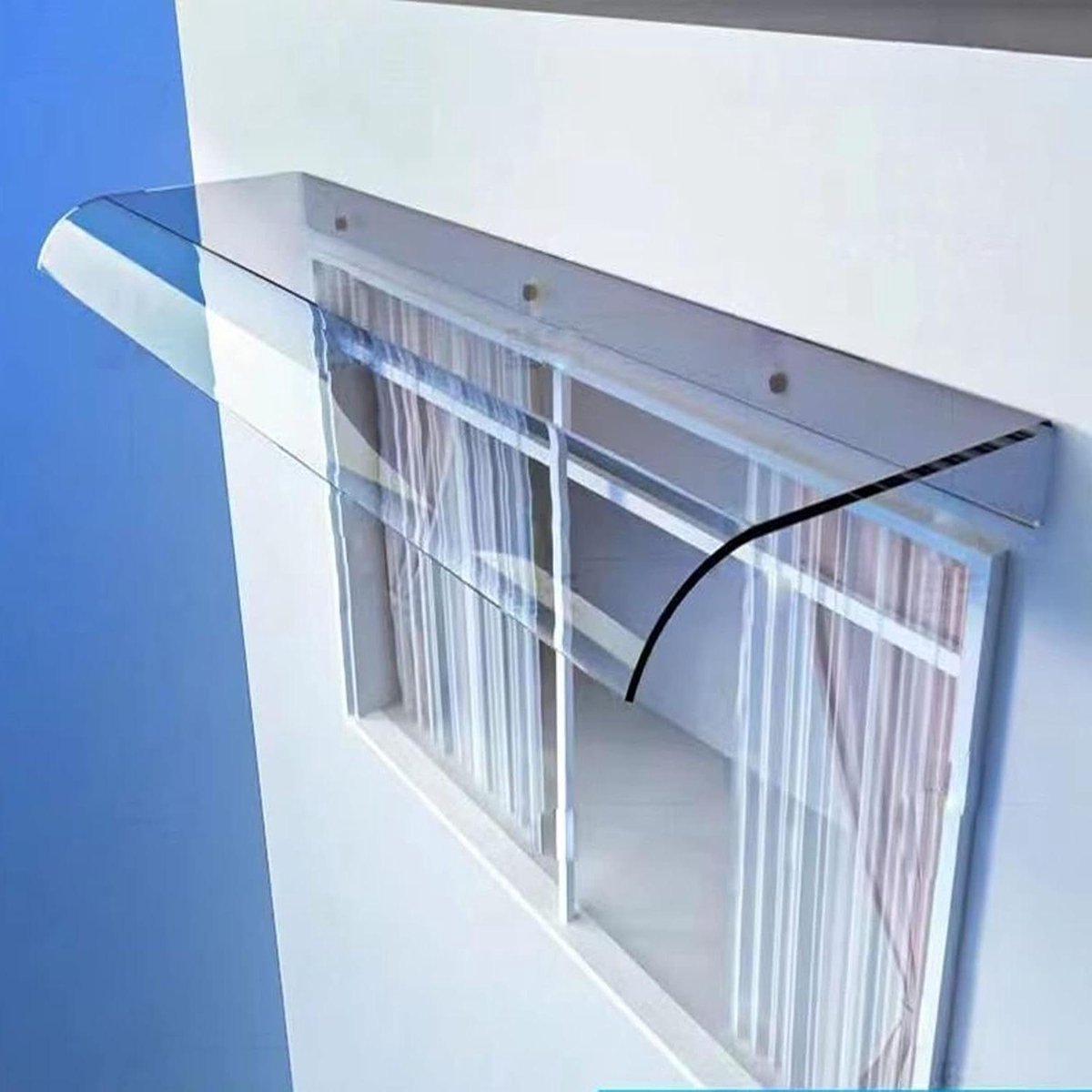 Transparante Luifel - Regenscherm Deur - Bescherming Buiten - 3.5mm Dik Polycarbonaat - 40x340cm - Doorzichtig