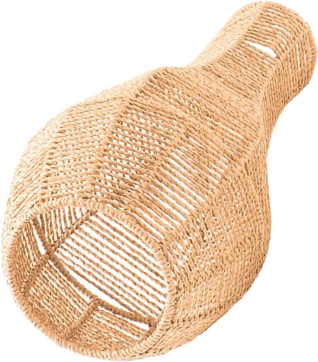 Handgeweven lampenkap - Papiertouw kap - Woondecoratie - Boho stijl - 40 cm hoog - Natuurlijk