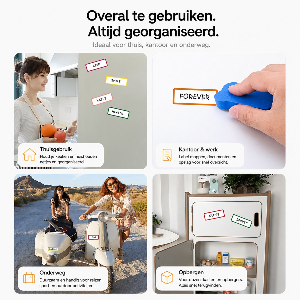 BOTC Scrum magneten - Whiteboard Magneten - 54 delig - 8x3 cm - voor Whiteboard, Magneetbord, Memobord of Magnetisch Tekenbord - Herschrijfbare Magneten op Koelkast — afbeelding 6