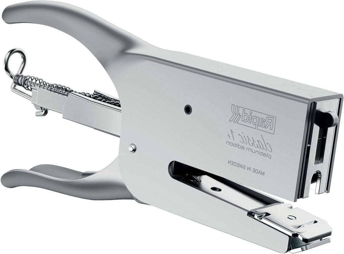 Niettang - Handnietmachine - Documenten Bundelen - Verstelbaar Aambeeld - 50 Vel Capaciteit - Zilver