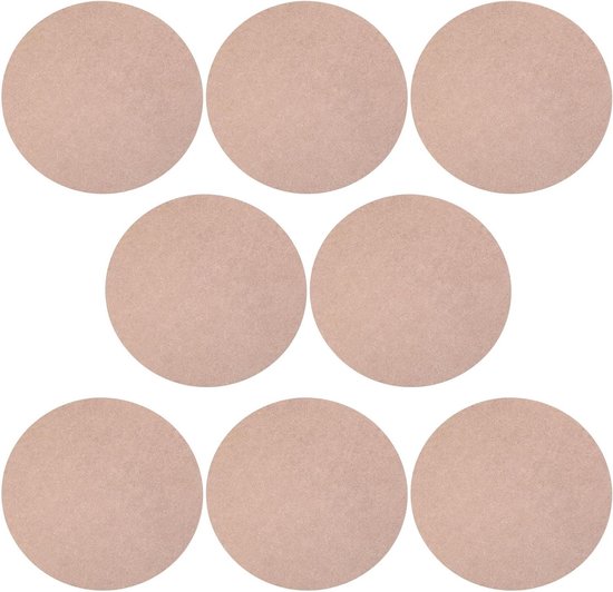 Keramische Draaischijven - Pottenbakkers Schijven - Keramiek Vormgeven - Gladde Ontvorming - 8 Stuks 12 cm - Khaki