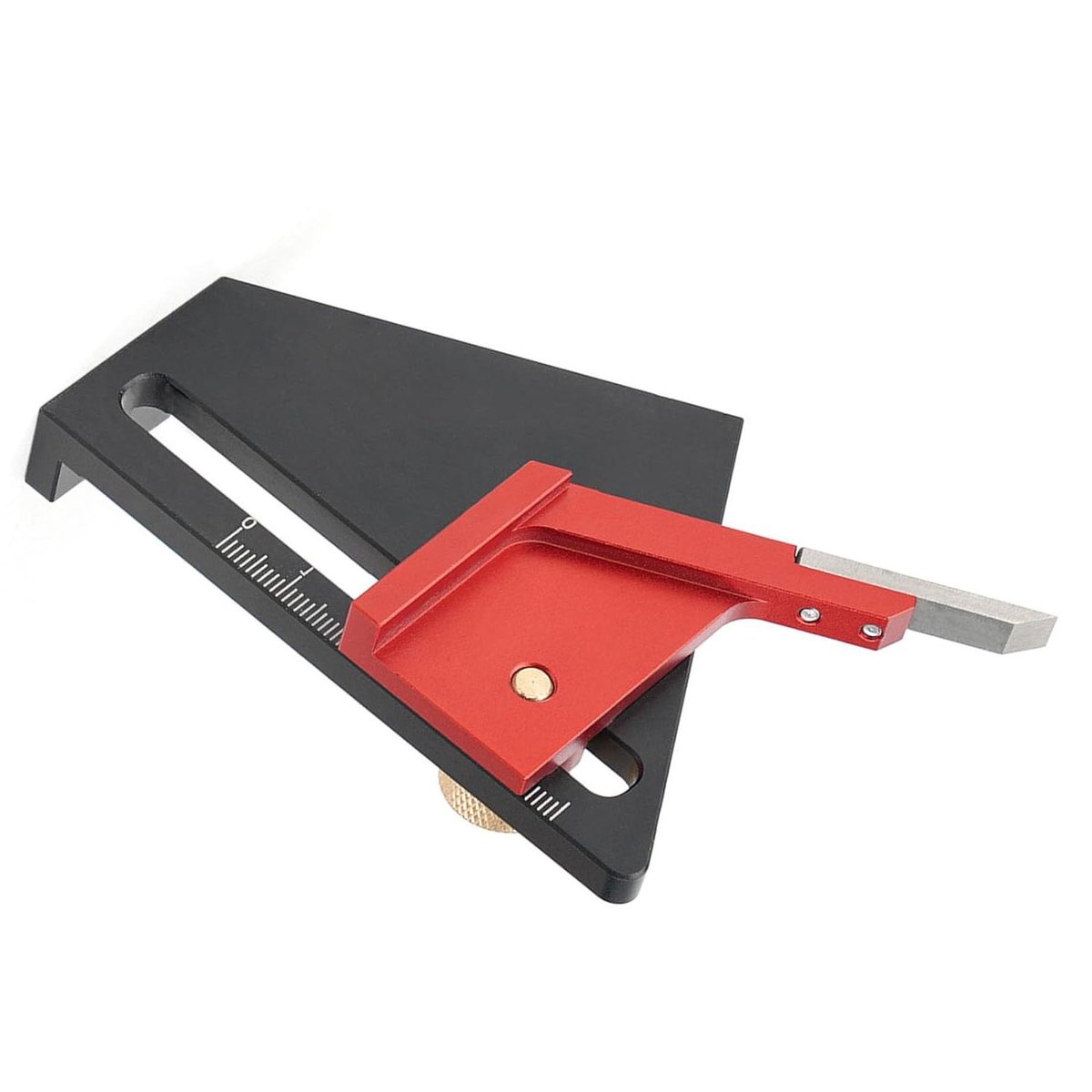 Markeringstool - Middenzoeker - Houtbewerking Meten - Nauwkeurig Centrumpunt - 58 mm slag - Aluminium