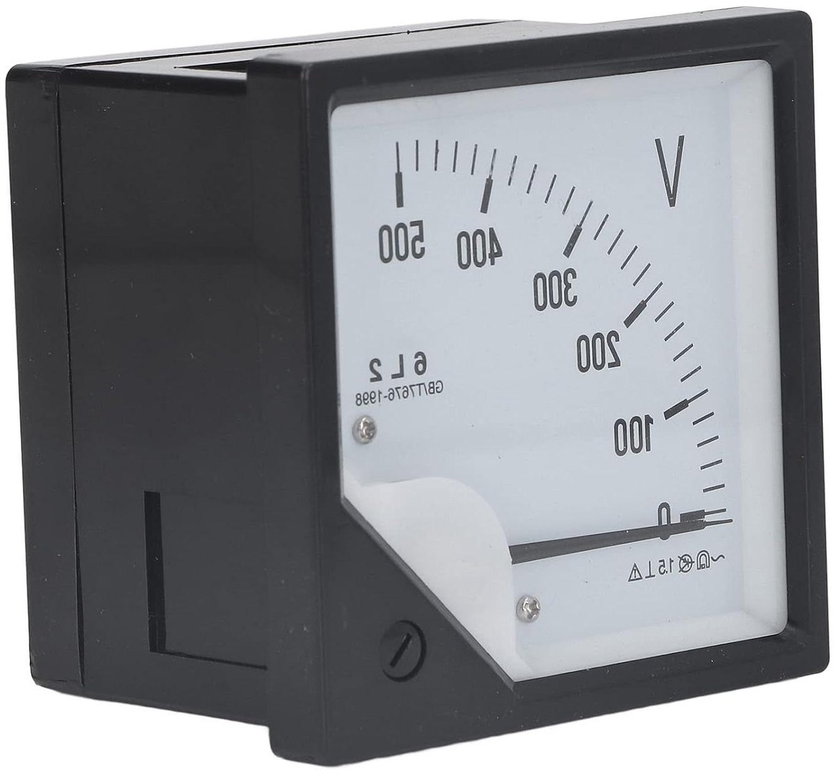 Analoge Voltmeter - Spanningsmeter Paneel - Spanning Meten - AC 0-500V Bereik - Groot Display - Wit