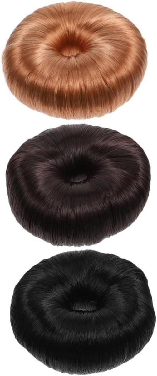 Haar Donut Makers - Haar Wokkel Bun - Haar Stijlen - Voegt Volume Toe - 3 Stuks - Diverse Kleuren