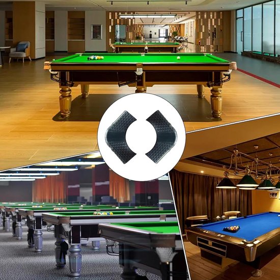 Biljarttafel Hoekbeschermer - Tafelhoek reparatie - Tafel beschermen - Visschubben design - 2 stuks - Zwart/Bruin — afbeelding 2