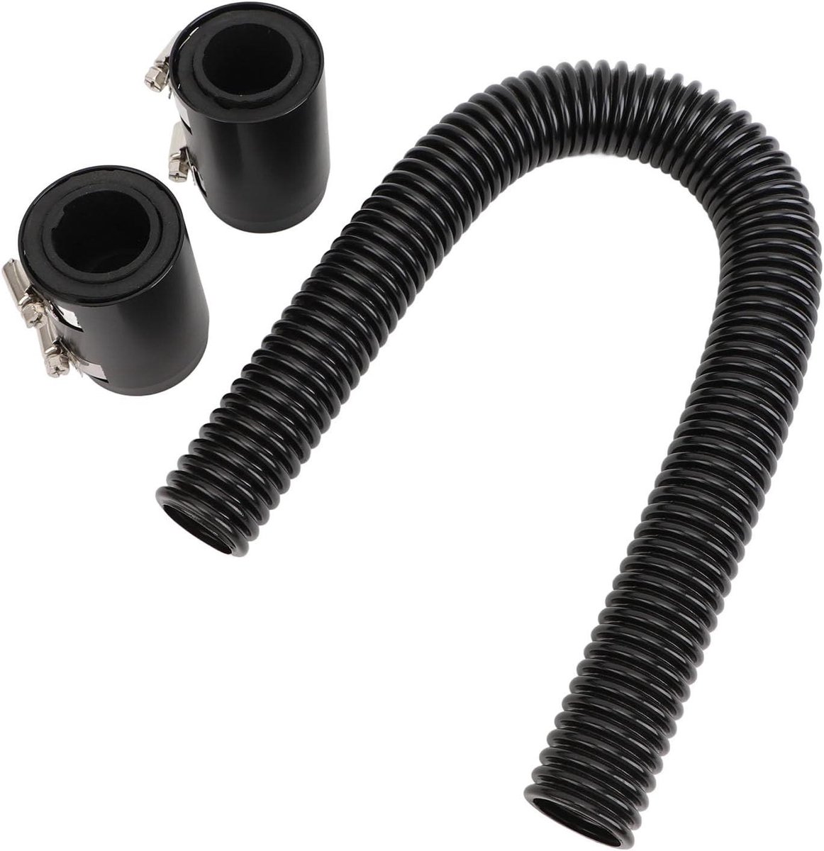 Radiatorslang - Flexibele slang - Motorkoeling - Roestvrij staal - 60 cm - Zwart