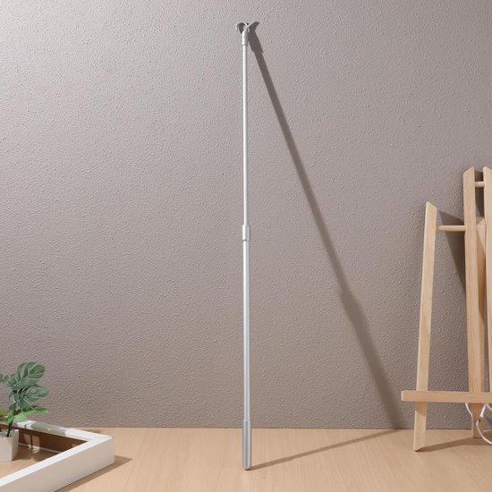 Jaloezieën Draaistang - Raambekleding Stang - Vensters Verstellen - Telescopisch Ontwerp - 60 cm - Aluminium — afbeelding 4