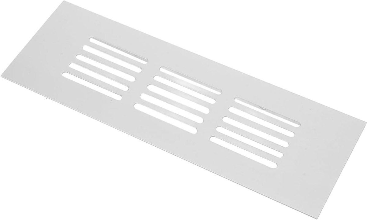 Ventilatierooster - Luchtuitlaat - Kast Ventilatie - Aluminium Legering - 15x5 cm - Zilver