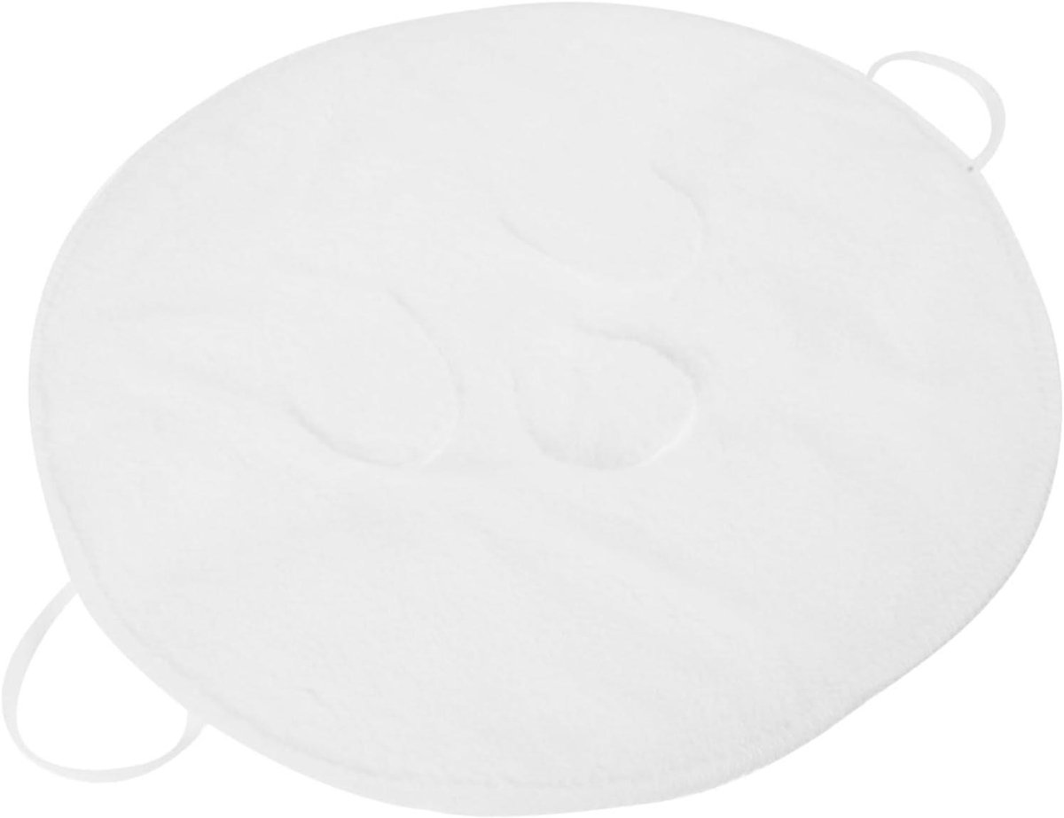 Gezichtsmasker Handdoek - Warm Koud Compress - Huidverzorging Thuis - Herbruikbaar Fleece Materiaal - 24 x 24 cm - Wit