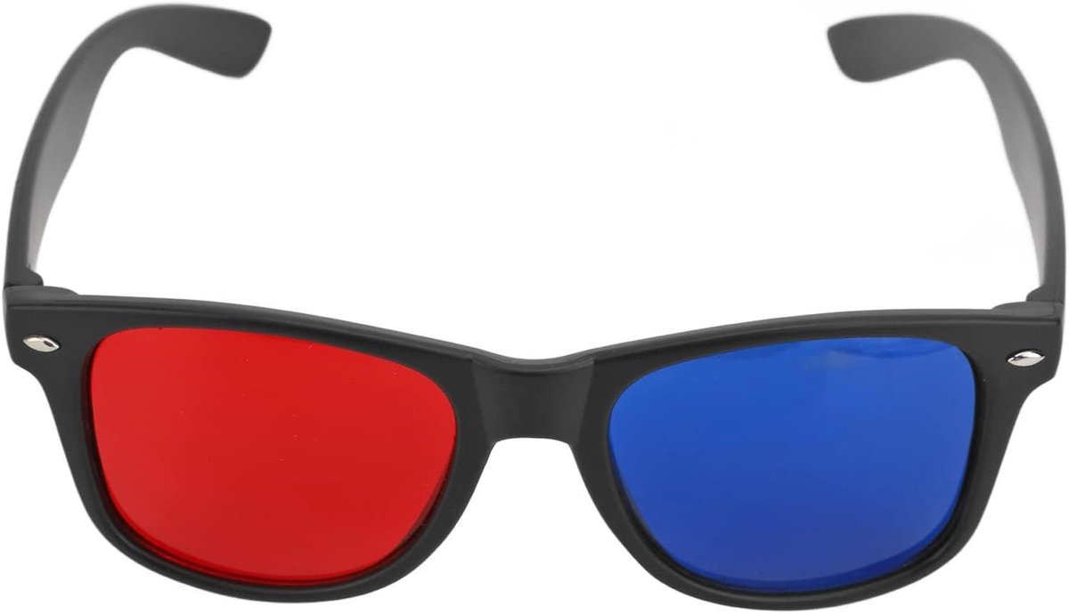 3D Bril - Red-blue bril - Films en games - Lichtgewicht ontwerp - 15 x 5 x 4 cm - Rood-blauw