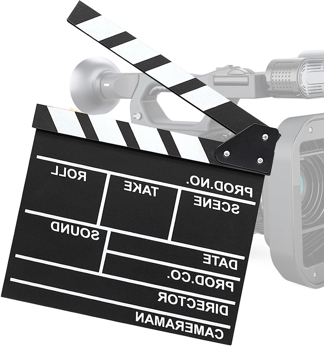 Actieklapbord voor Filmproductie - Professionele Klapper voor Regisseurs en Actiescènes, Ideaal voor Opnames en Filmmaken