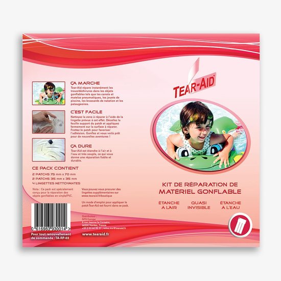 Reparatieset PVC - Patch set Plakset - Opblaasbaar speelgoed repareren - Zonder lijm - 75 x 70 mm - Meerkleurig — afbeelding 2