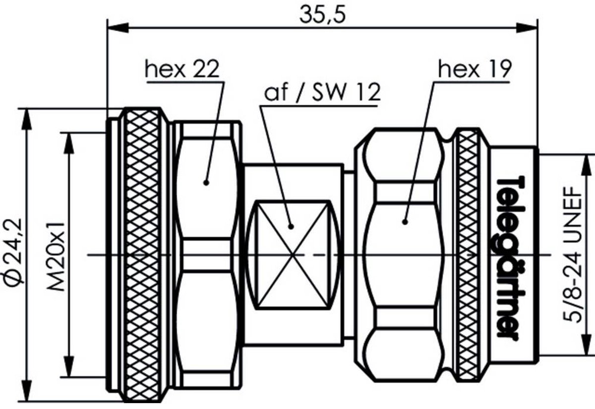 Telegärtner 100024211 100024211 N-adapter N-stekker - 4,3-10-stekker 1 stuk(s)