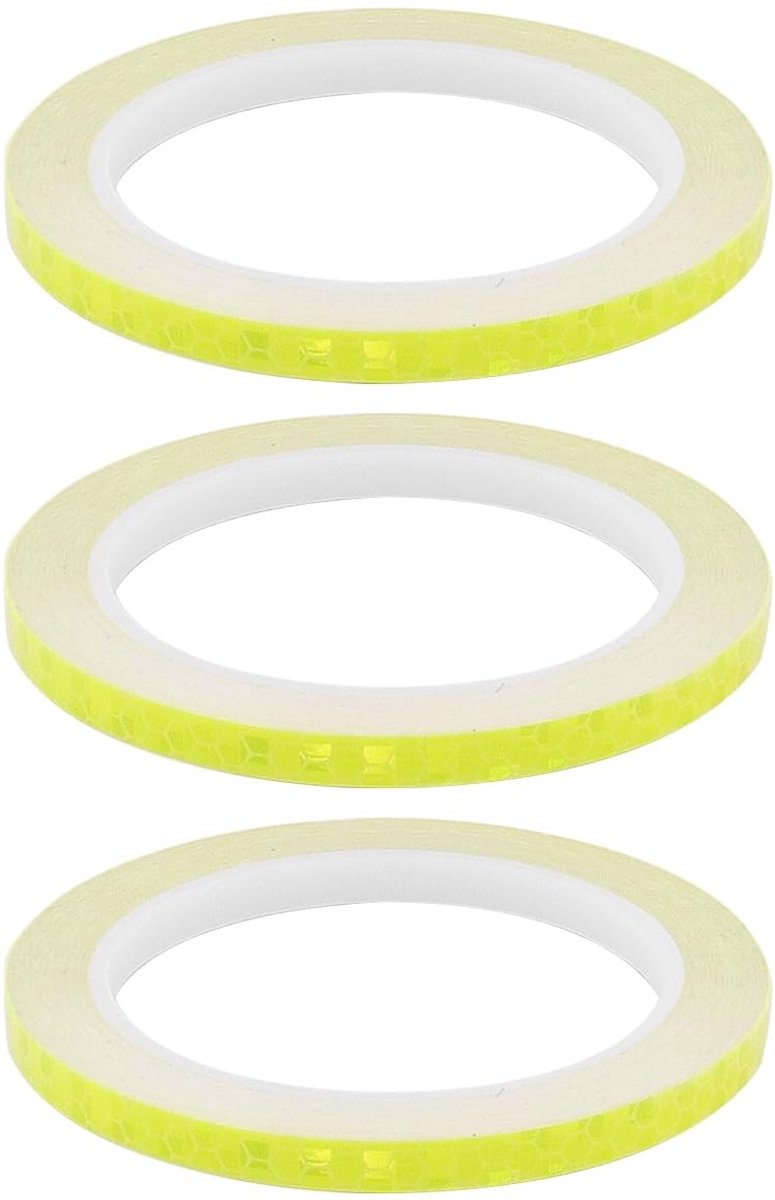 SPHProducts - Reflectietape - Waterdicht - Hoge Zichtbaarheid - Fluorescent Geel - Veiligheidswaarschuwing - 8mm x 10m - Geschikt voor buitengebruik - ...