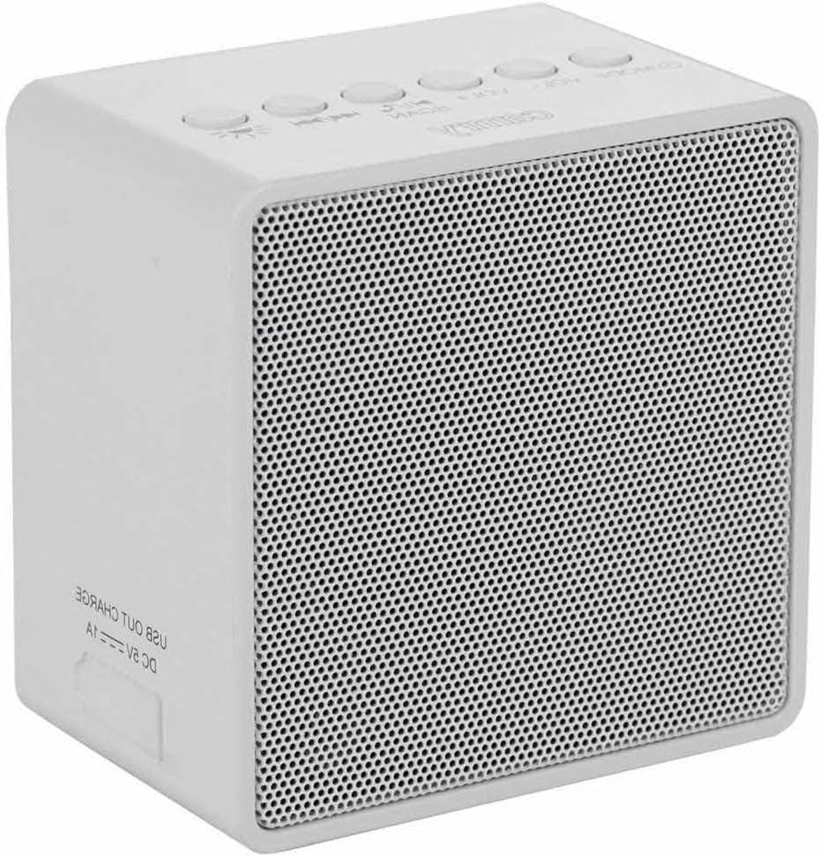 Draagbare Radio - FM Bluetooth Speaker - Muziek Luisteren - Met USB Oplader - 390 Gram - Wit