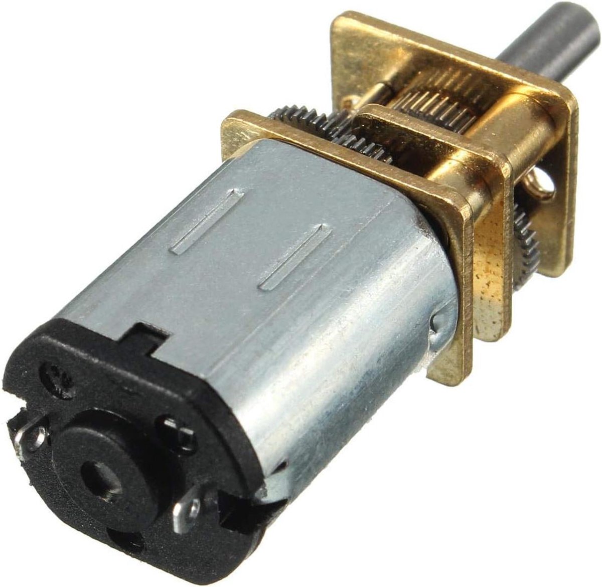 Mini Reductiemotor - Gemetalliseerde Motor - Robotica Projecten - 35 RPM Snelheid - 3mm As - Metaal