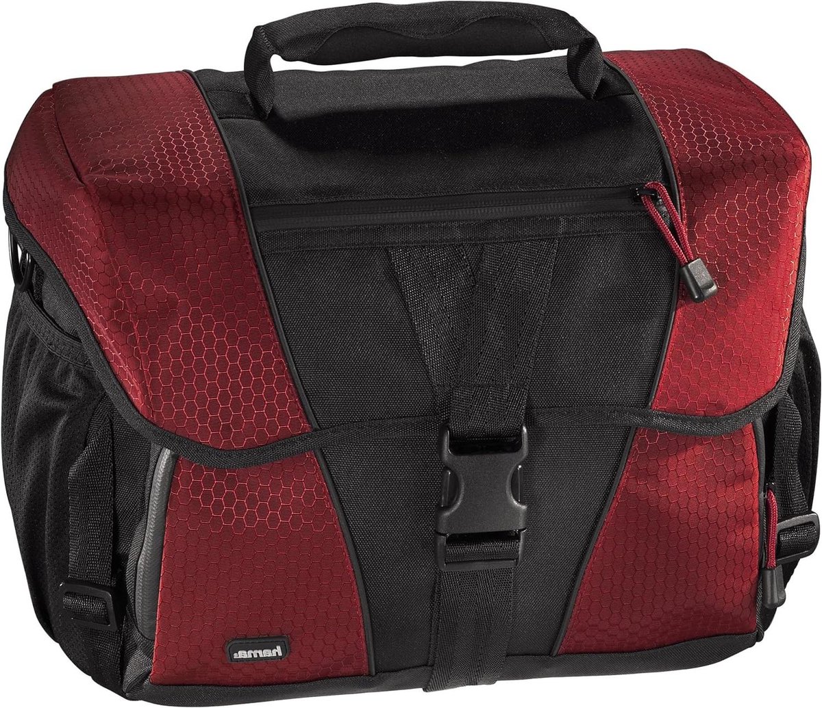 Cameratas - SLR tas - Camera opbergen - Veel vakken - 345x18x23 cm - Zwart rood