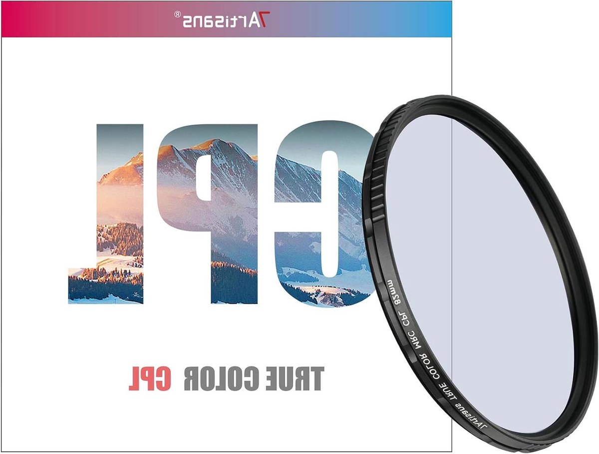 Polarisatiefilter Camera - CPL Filter Lens - Verbeter Beeldkwaliteit - Dubbelzijdige Nano Coating - 82mm - Transparant