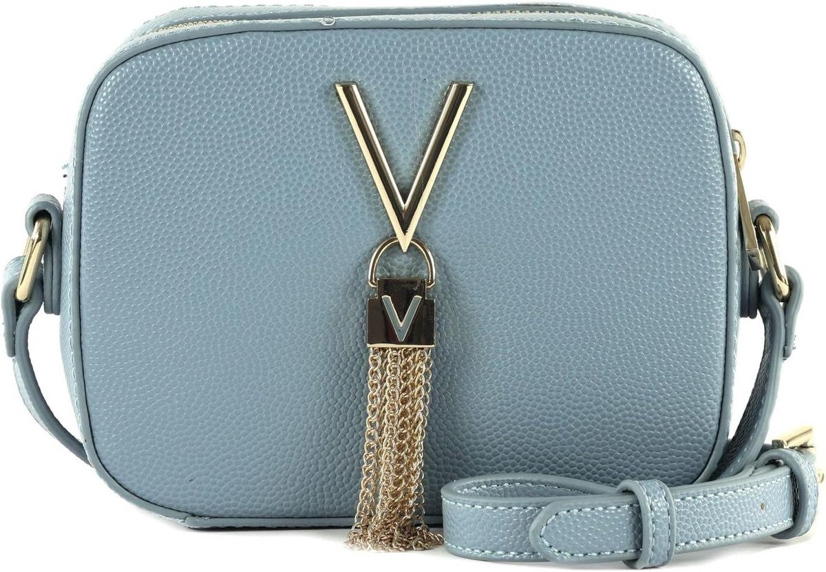 Schoudertas Dames - Crossover Tas - Avondje Uit - Verstelbare Band - 16 x 13 x 6 cm - Lichtblauw