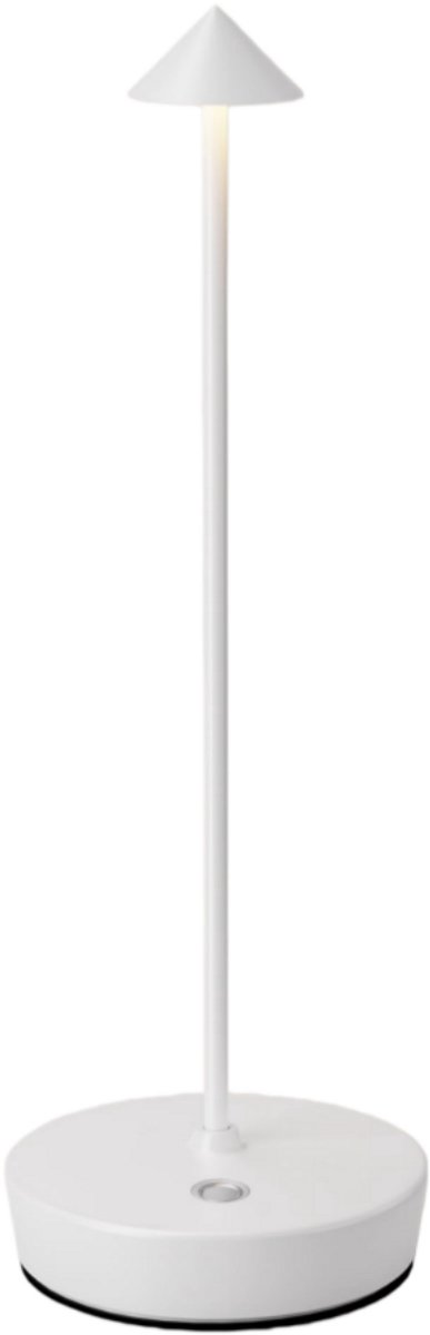 longziming -Draadloze Tafellamp - Oplaadbare Led Lamp - Buitenverlichting - IP54 Waterdicht - Dimbaar Touch Licht - 6000 mAh Batterij - Drie Kleurmodi - Portabel Voor Camping - 1 Stuk