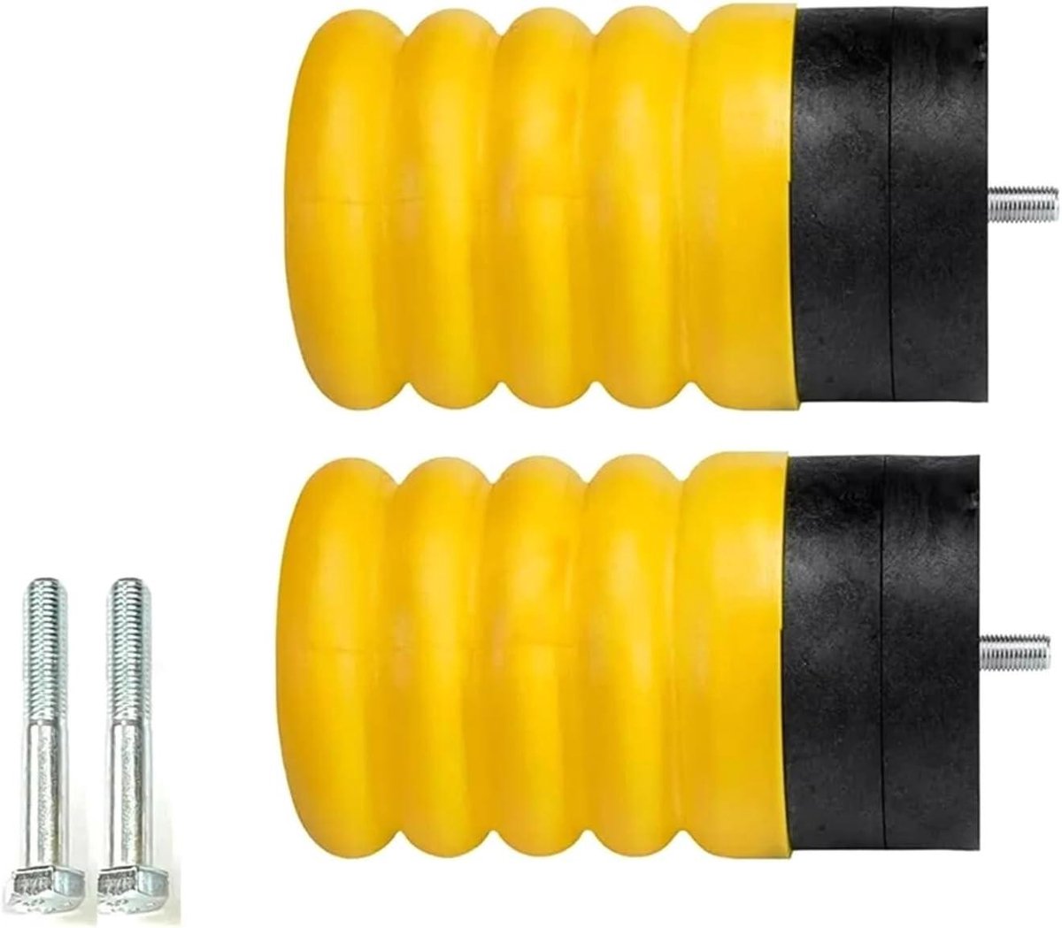 Luchthelper Veerset - Ophanghulp Set - Verbeteren Rijcomfort - Veelzijdige Stabiliteit - 26.3 x 23.7 x 15 cm - Geel