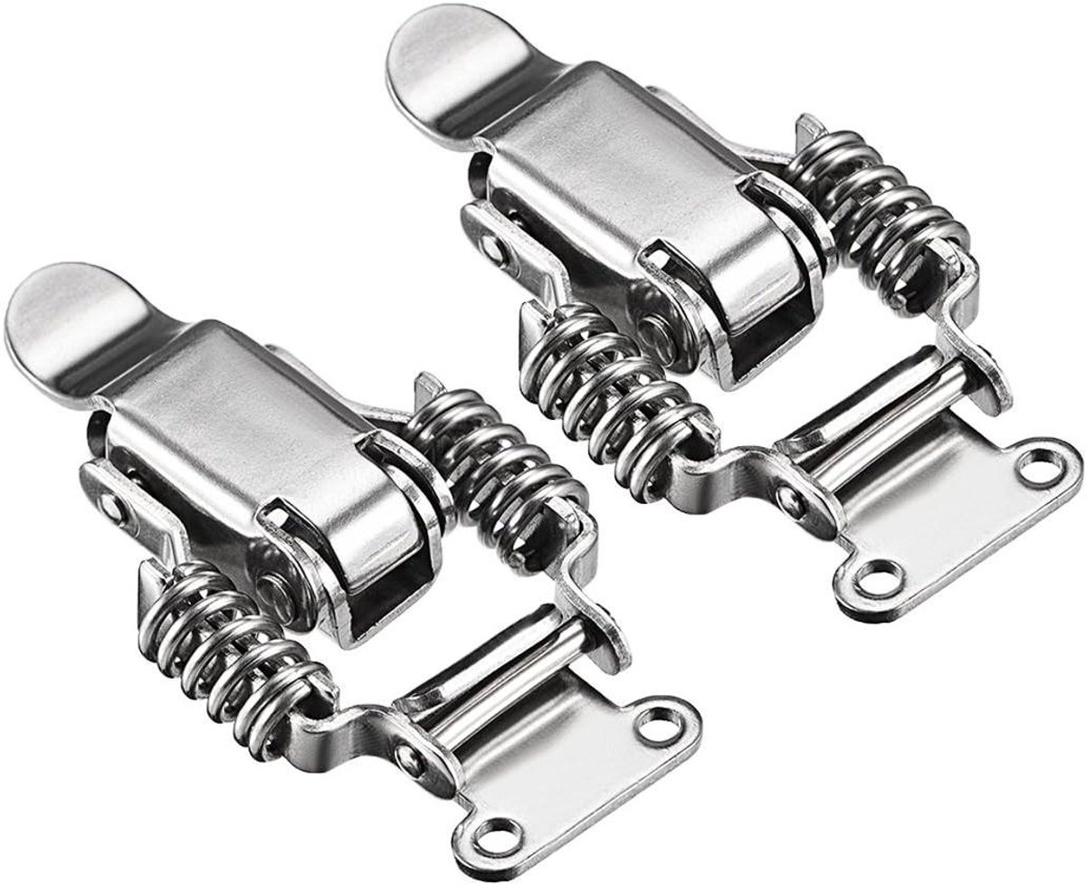 Roestvrijstalen Latch - Veer Grendel - Kasten Sluiten - Roestvrij Staal 304 - 68mm - Zilverkleurig
