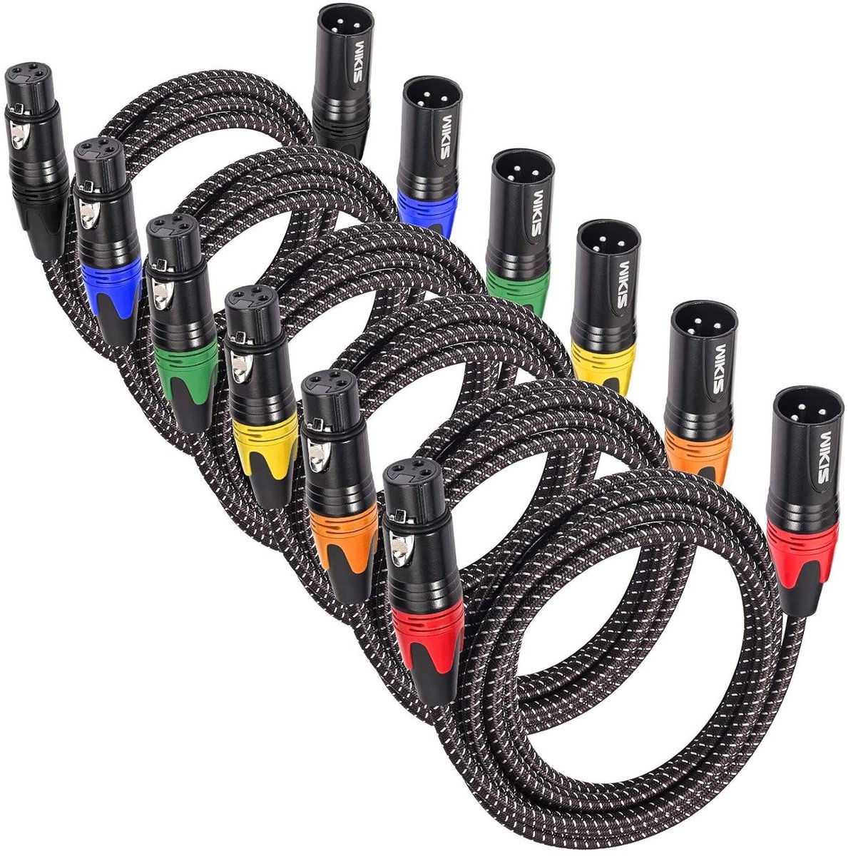 XLR Kabel - Patch Kabel - Audio Verbindingen - Korte Lengte - 05 Meter - Zwart