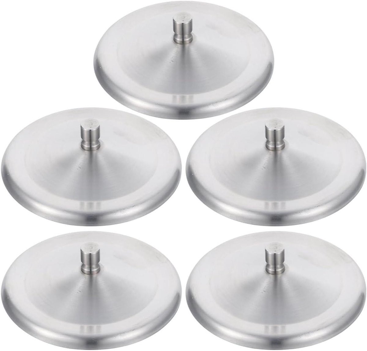 Lekvrij Deksel - Bekerdeksel Mokdeksel - Drank Beschermen - Roestvrij Staal - 9.5 cm - Zilver