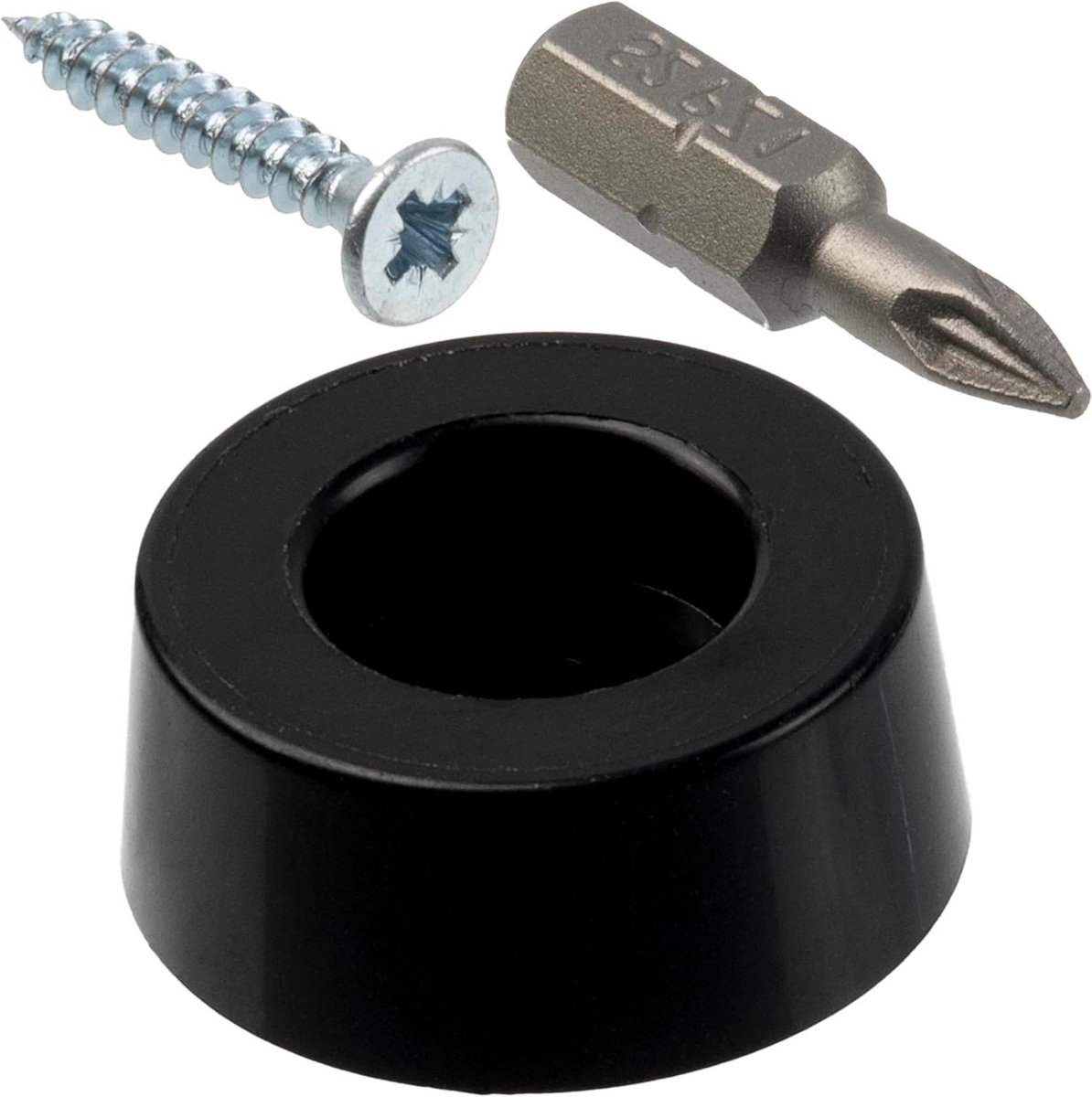 Meubelglijders Set - Glijders Schroef - Vloeren Beschermen - Schroefbare Bevestiging - Ø20x8 mm - Zwart