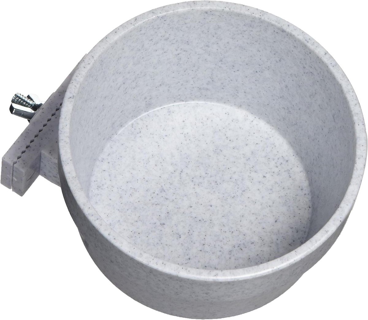 Voerbak voor Kooi - Voerbak Kleine Huisdieren - Voeding Verstrekken - Twist Lock Bevestiging - 20 Ounces - Graniet