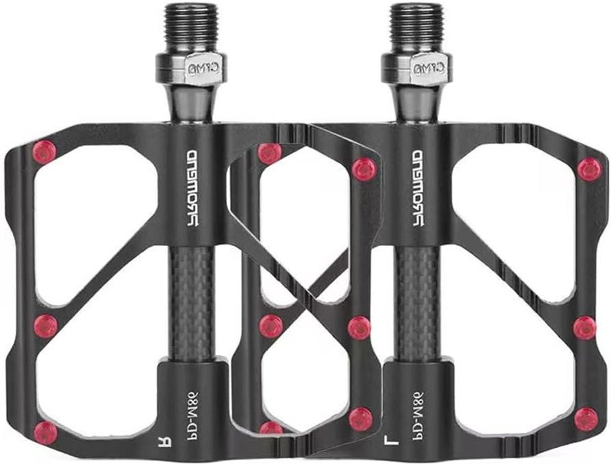 Fiets Pedaal - Racefiets Onderdeel - Krachtige Fietsritten - Aluminium Magnesiumlegering - 260g Berg - Zwart