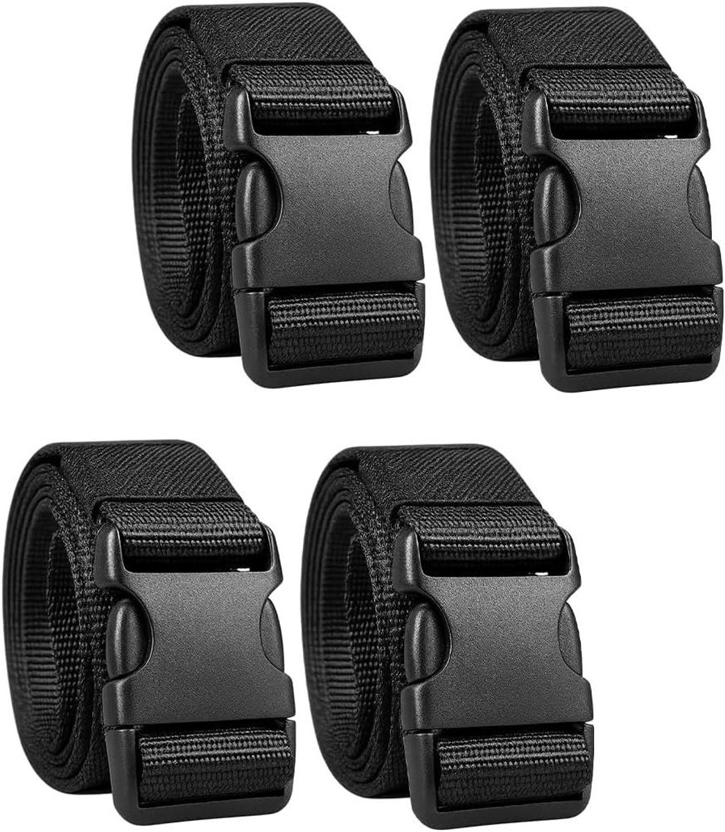Batterij Bevestigingsband - Voertuig Accu Strap - Accu Vastzetten - Snelle Ontgrendeling Gesp - 4 Stuks 100cm - Zwart