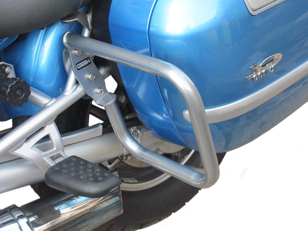 Motor valbeugel - Motor bescherming - Schade voorkomen - Gepoedercoat staal - Achterzijde - Zilver