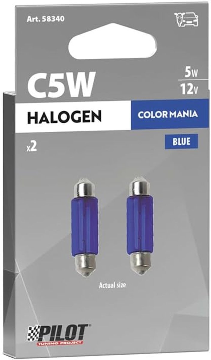Buislamp - Interieurverlichting - Binnenhuisgebruik - Speciale lampen - 11x35mm 5W - Blauw