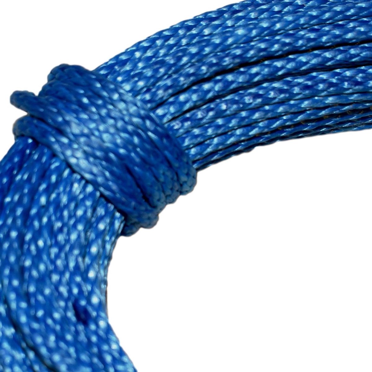 Dyneema Vezel Touw - Vlechtlijn Meertouw - Watersport Varen - Extreem Lichtgewicht Drijvend - 25 Meter - Blauw