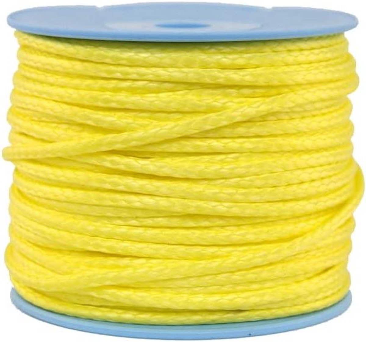 Gevlochten Touw - Dyneema Lijn - Hoge Belastingen - Minimale Rekbaarheid - 3 mm - 50 meter - Geel