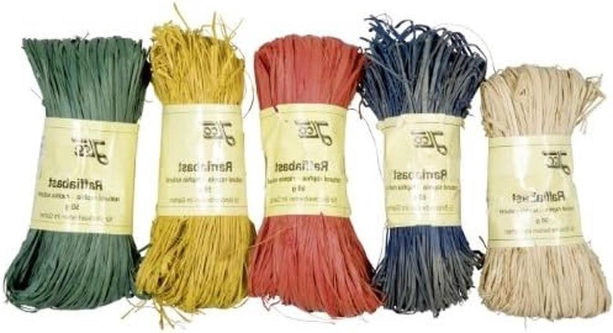 Tuin Raffia - Plantenbinder Touw - Planten Binden - Natuurproduct Sterk - 50 gram - Groen