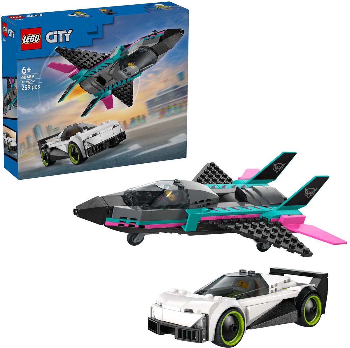 LEGO City Great Vehicles - 60489 - Straalvliegtuig vs. Sportauto — afbeelding 12