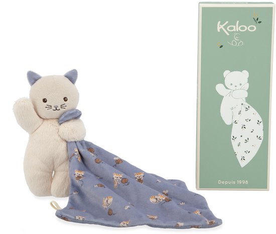 Kaloo - Carre Douceur - Knuffeldoekje - Kat - Lila — afbeelding 5