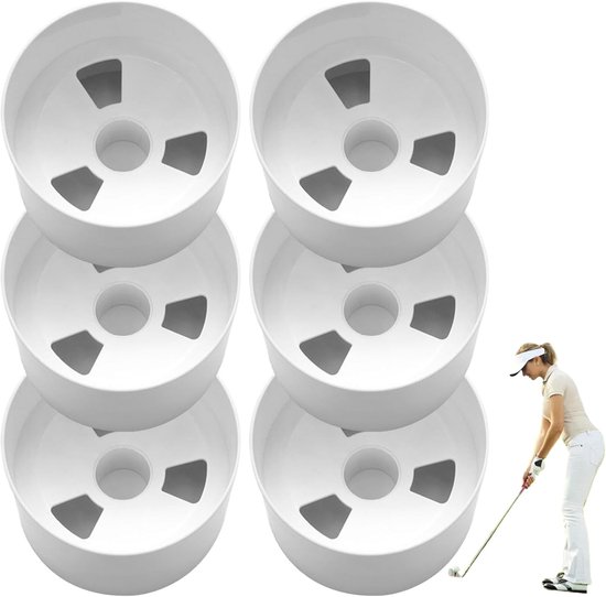 Golf Hole Cups - Putting Cups - Oefenen Golfvaardigheden - Hol Ontwerp - 4.2x3.9 INCH - Wit van GOLF — afbeelding 5