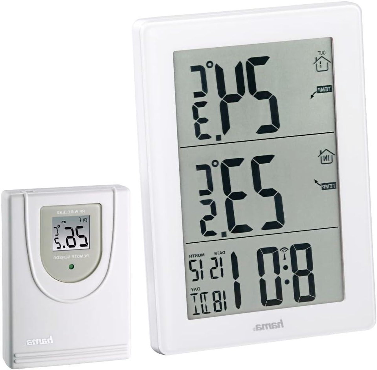 Digitale Weerstations - Weerstation Set - Weer Observatie - Tweedelige Set - Max 3 Sensoren - Wit