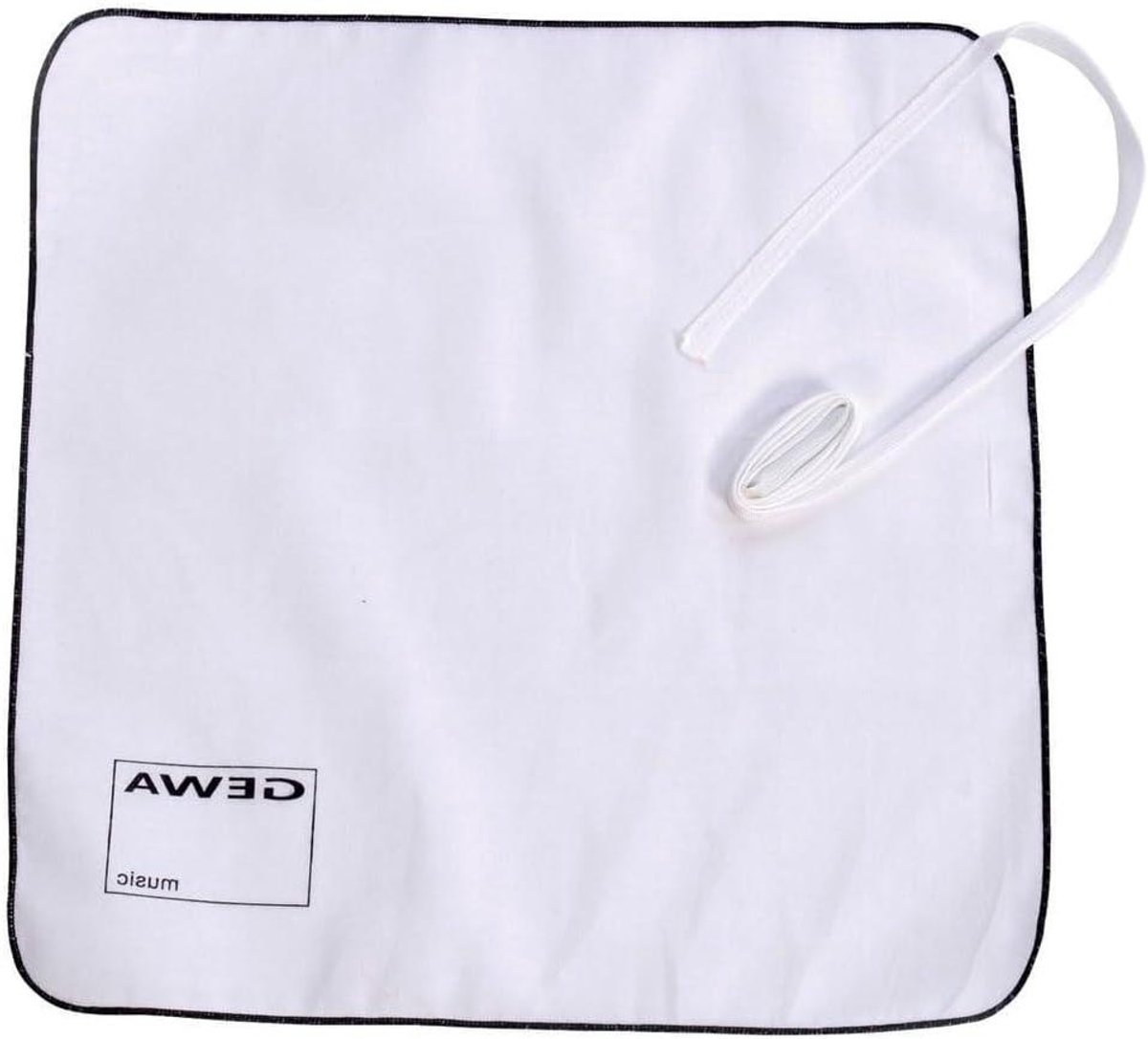 Klarinet Wisser - Instrument Doek - Instrument Onderhoud - Met Koord - Katoen - Wit