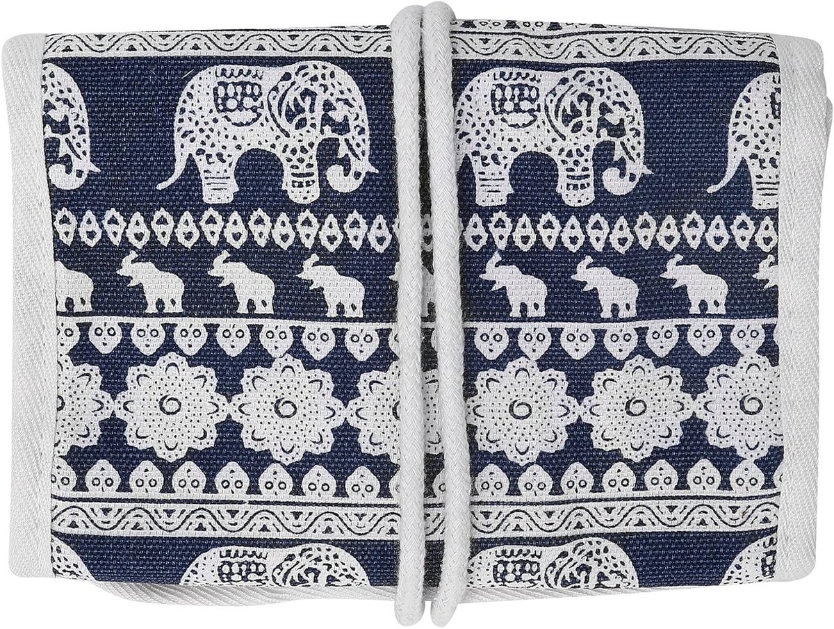 Handige Opbergrol voor Haaknaalden en Breiaccessoires van Oxford Stof, Ideaal voor Reizen en Thuisgebruik, Perfecte Organizer voor Creatieve Projecten