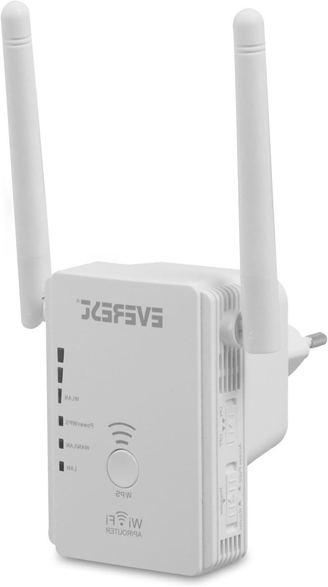 Wifi Versterker - Router Extender - Internet Bereik Vergroten - 300 Mbps Snelheid - 12 x 12 x 9.5 cm