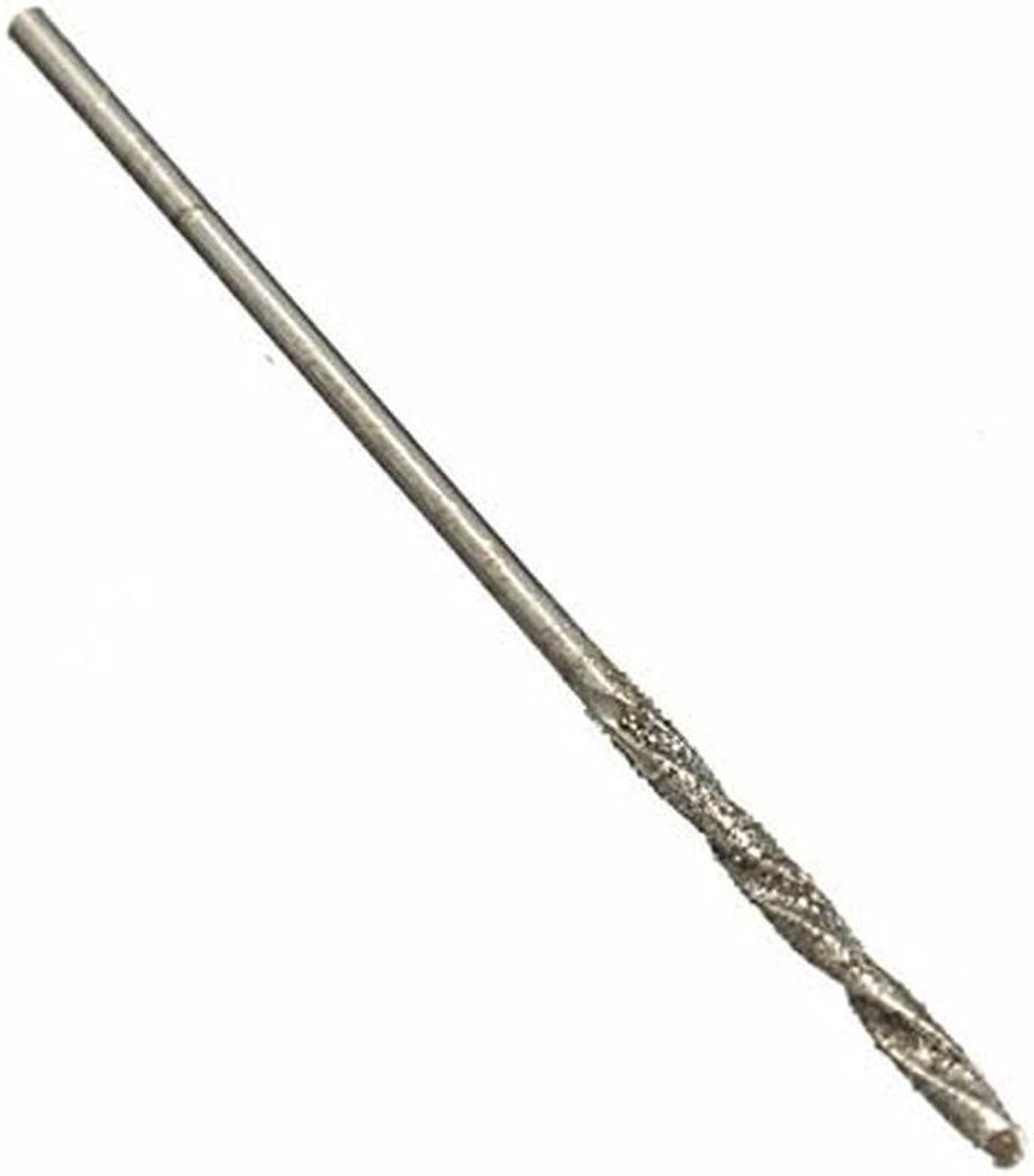 Diamant Getipte Boor - Metaalboor Steenboor - Precisieboren Materialen - Hoge Snelheid Staal - 1 mm Diameter - Zilver
