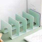 Multifunctionele boeken tijdschriften rack ophalen rack, desktop rack, geschikt voor boeken, CD、 Tijdschriften, documenten en andere huishoudelijke kantoorproducten, groen