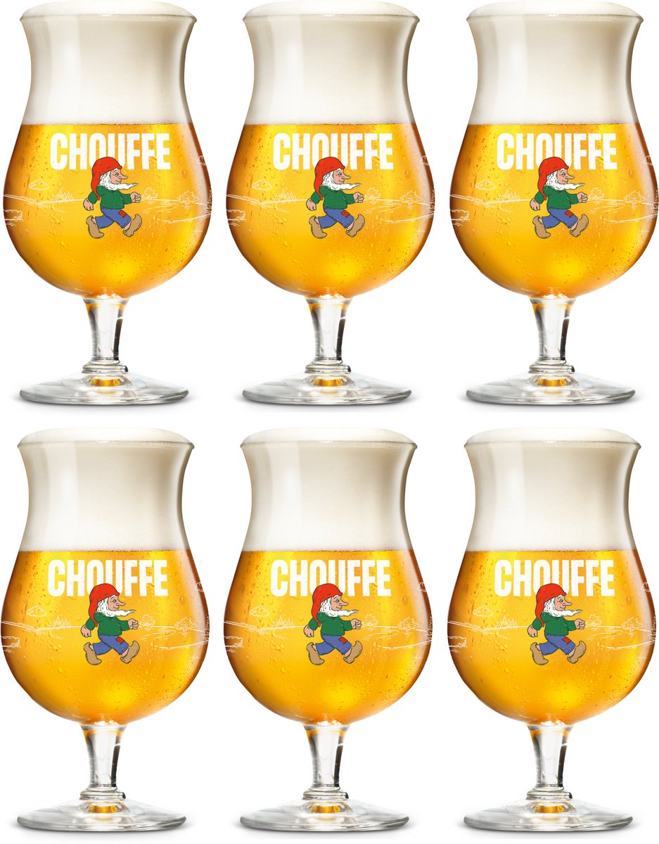 La Chouffe Bierglas - 330 ml - 6 stuks