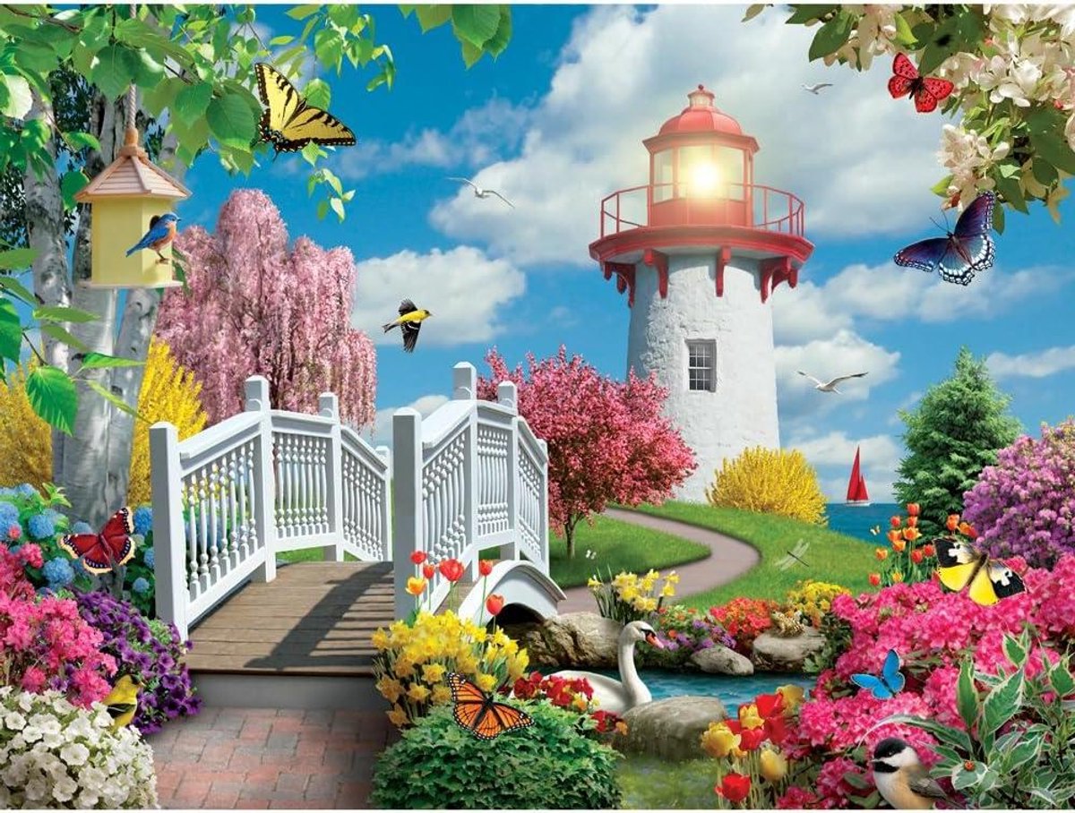 1000 Delige Puzzel - Volwassen Puzzel - Ontspannend Tijdverdrijf - Unieke Puzzelstukjes - 51 x 69 cm - Natuurkleuren