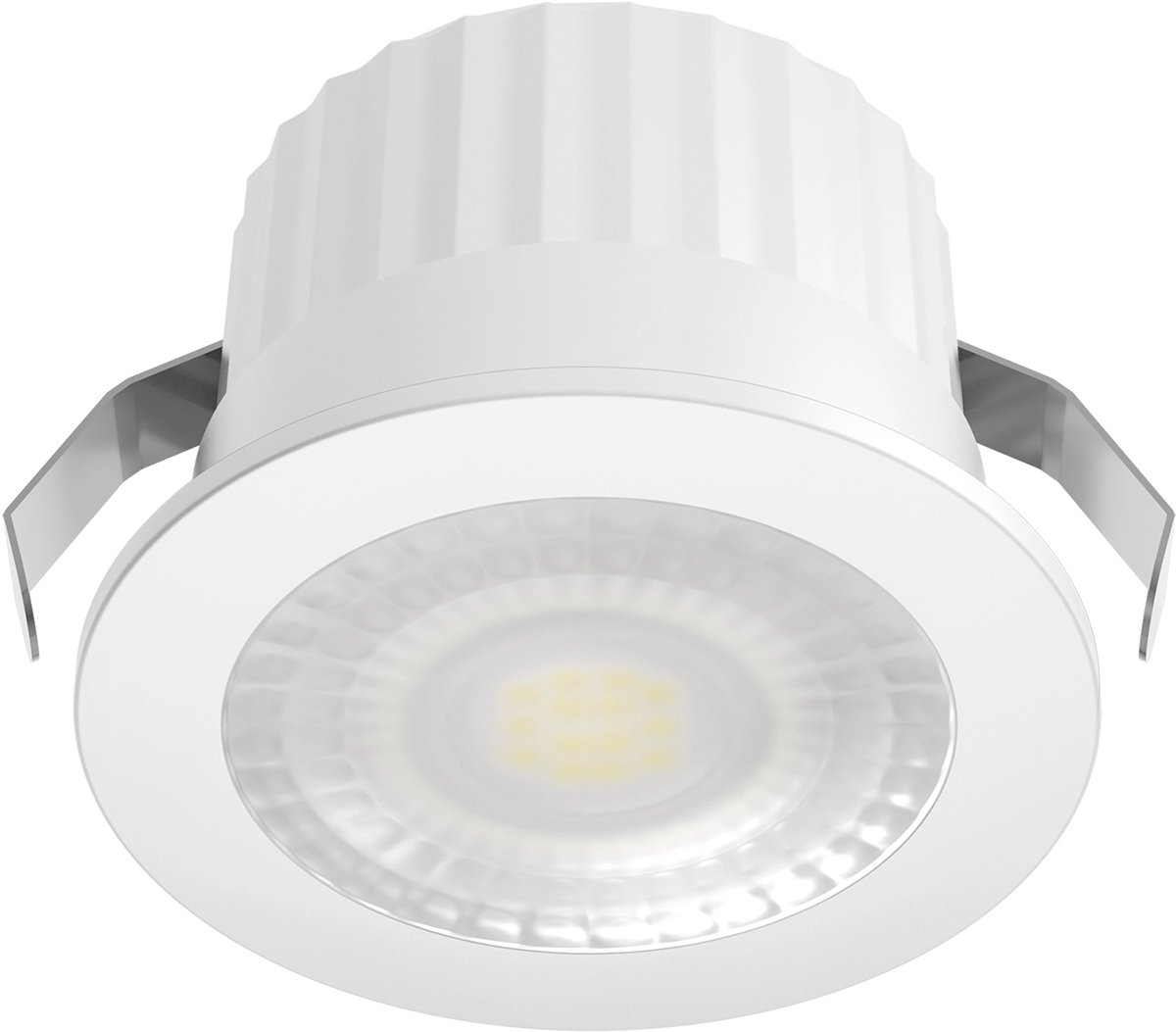LED Veranda Spot Verlichting - Brinton Glowix - 3W 260 lm 38D - Natuurlijk Wit 4000K - Inbouw - Rond - Wit - Ø44mm Buitenmaat - Ø32mm Zaagmaat